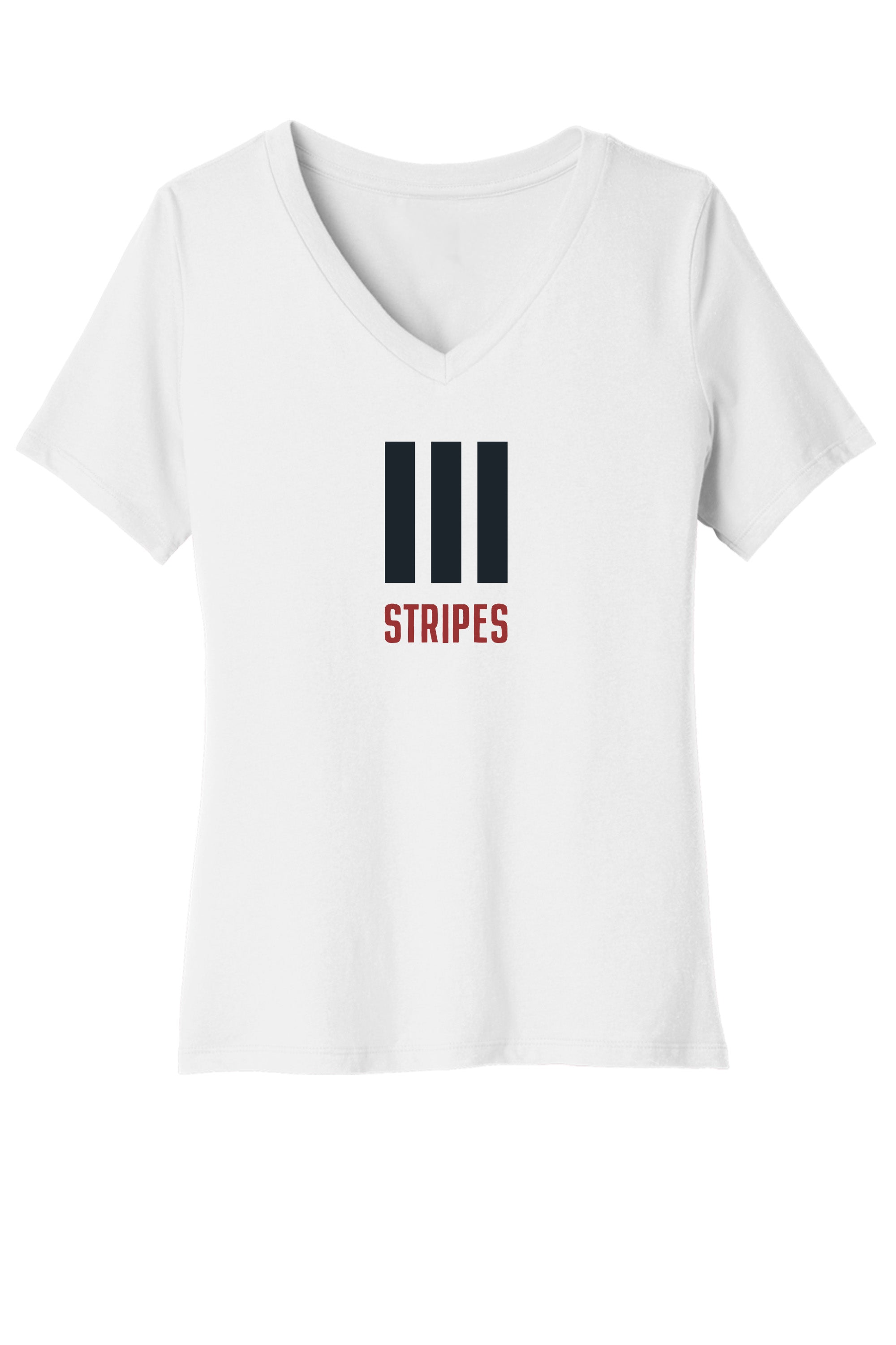 Stripes Women's V-Neck