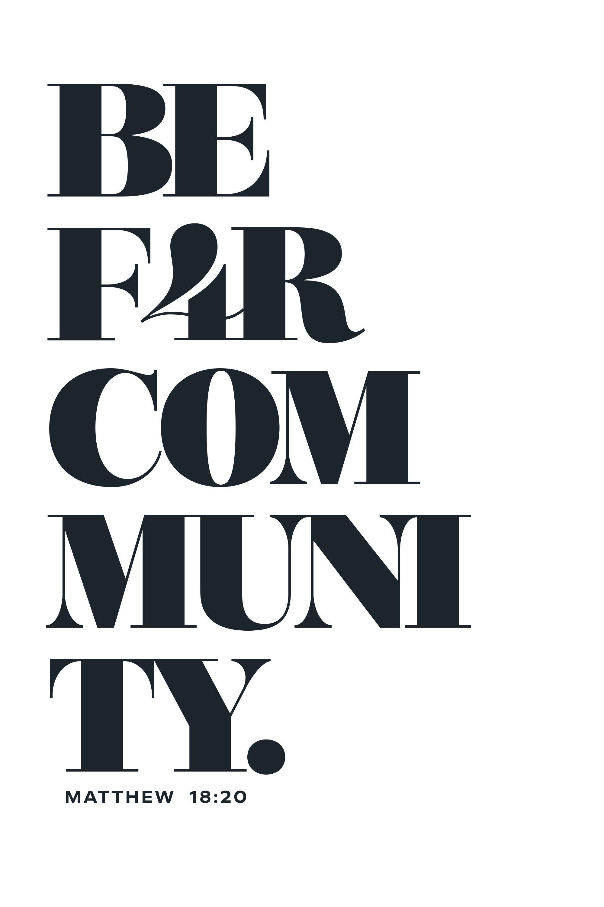 BE F4R Community 1 Unisex Long Sleeve