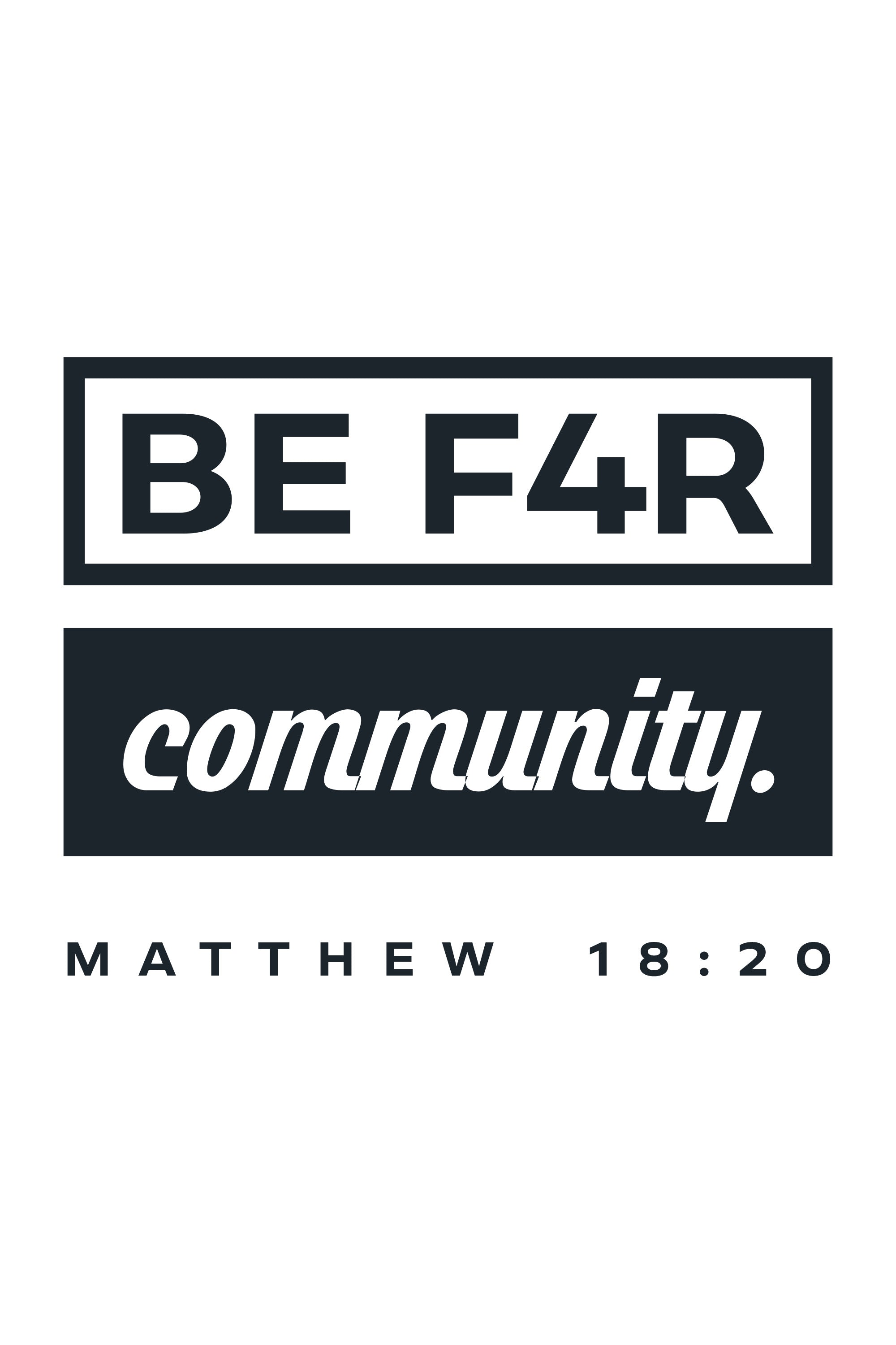 BE F4R Community 2 Unisex Long Sleeve