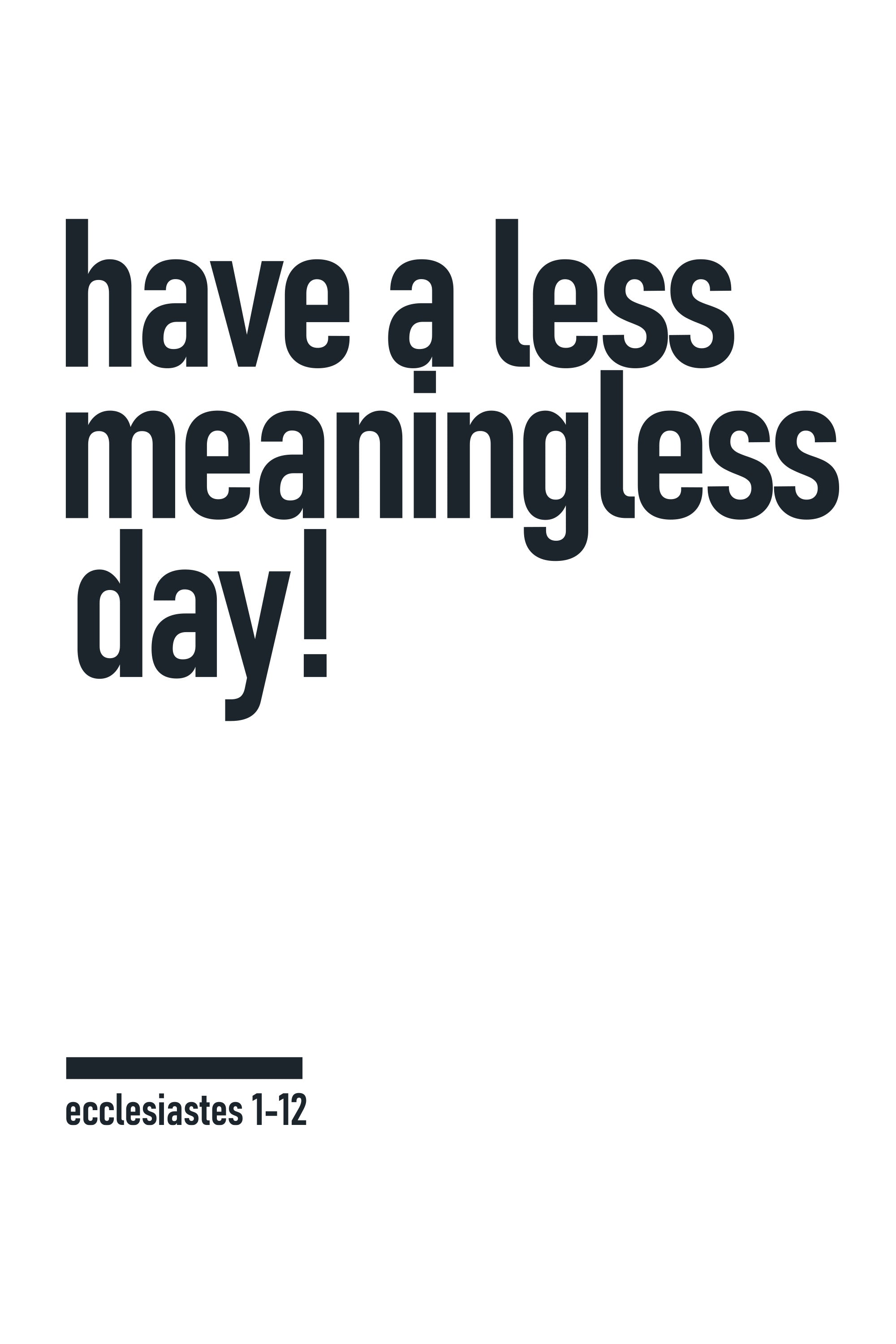 Meaningless 2 Unisex T-Shirt