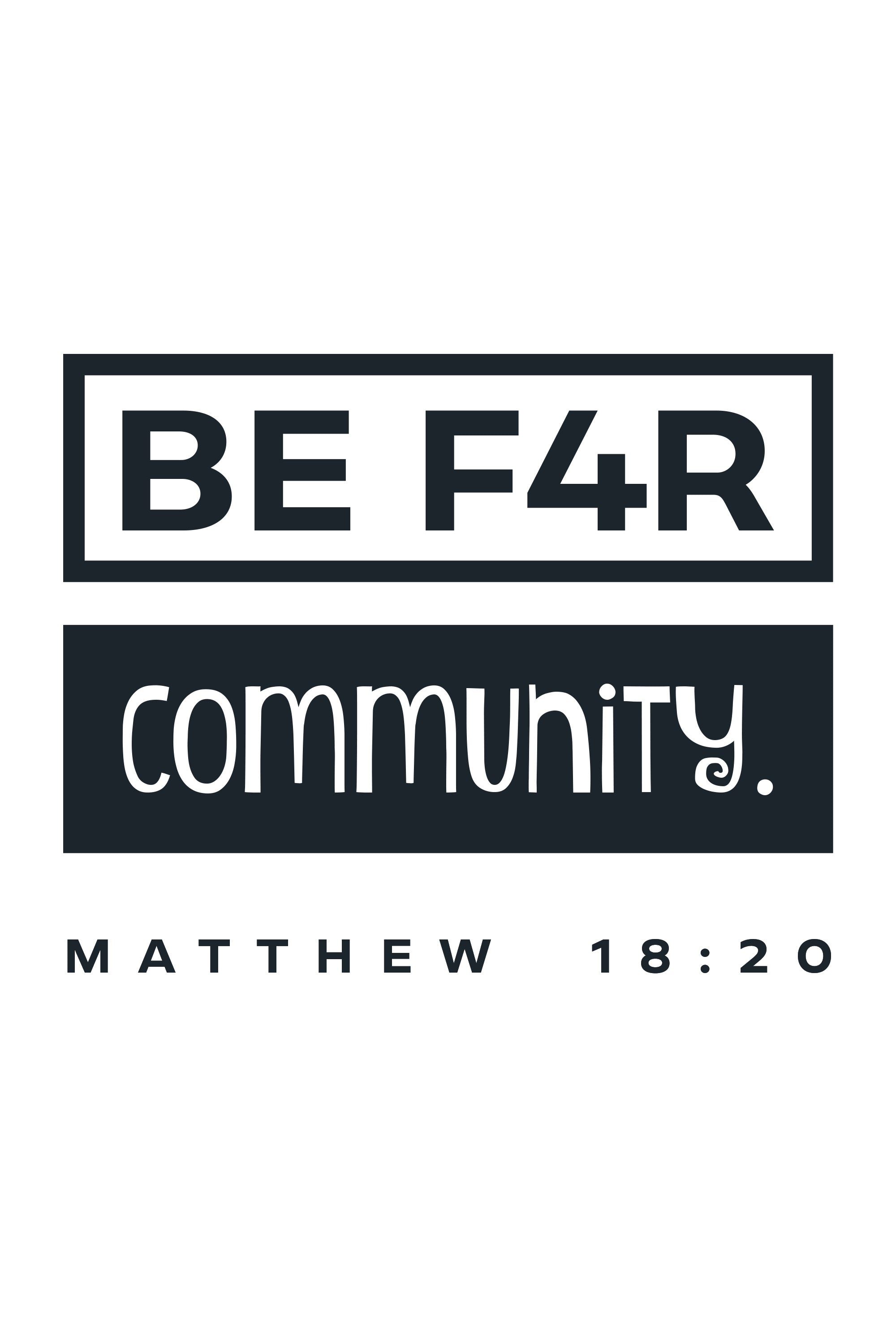 BE F4R Community 3 Unisex Hoodie