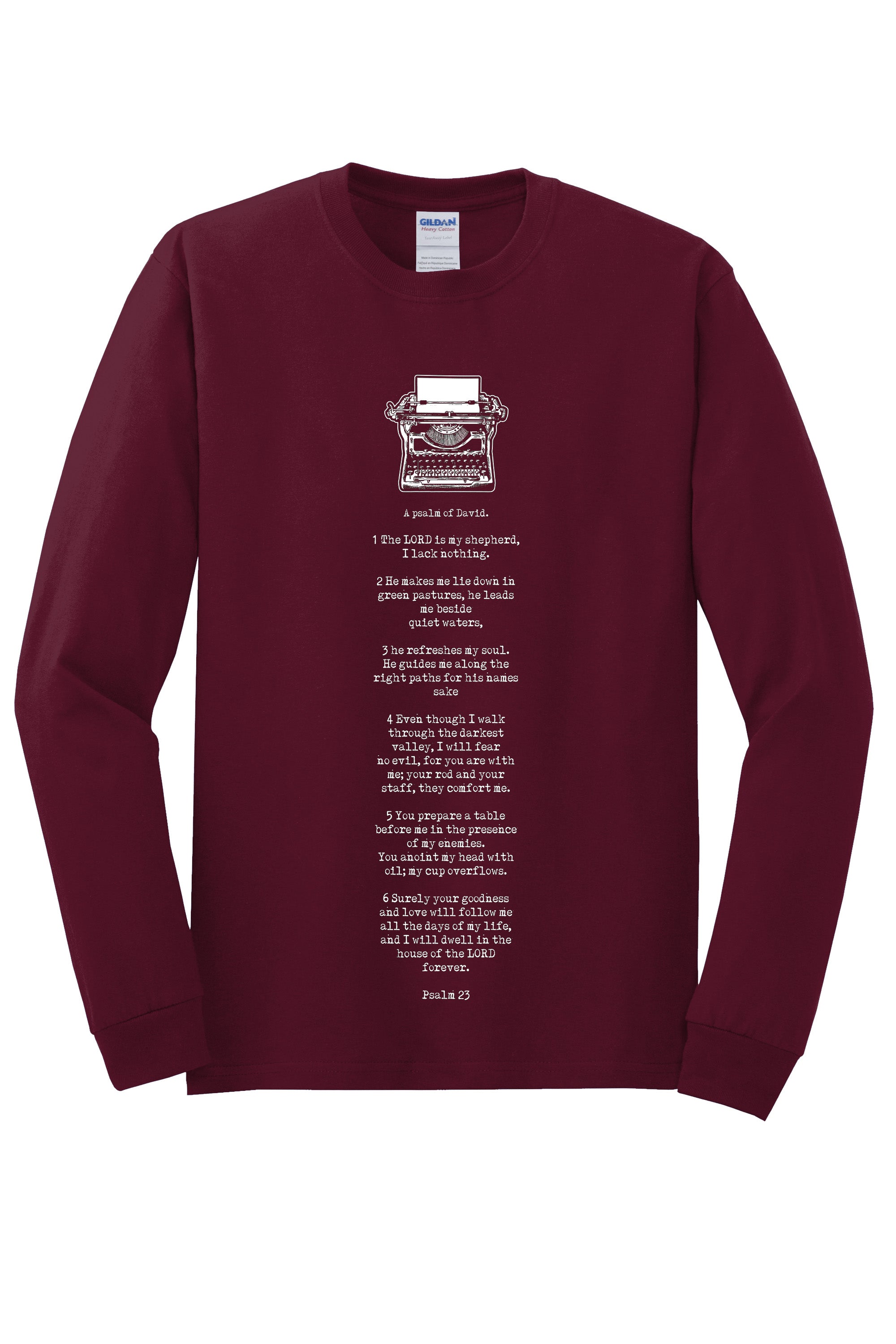 Psalm 23 Unisex Durable Long Sleeve